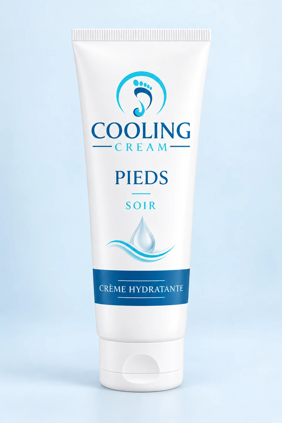 Cooling Cream pieds Soir : tube de crème hydratante