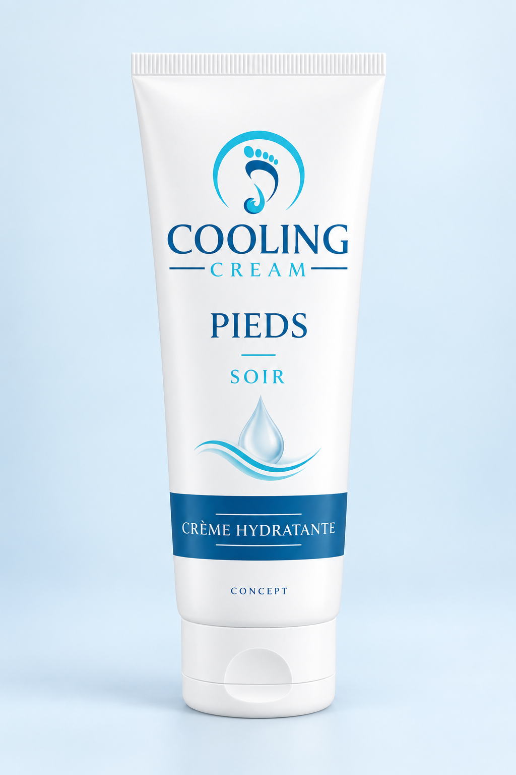 Concept Cooling Cream pieds Soir : tube de crème hydratante